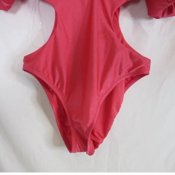 Fe Noel x Target metallic puff sleeve swimsuit 3X NWT - Picture 6 of 6